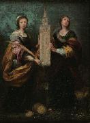 Bartolome Esteban Murillo St. Justa and St. Rufina oil painting on canvas